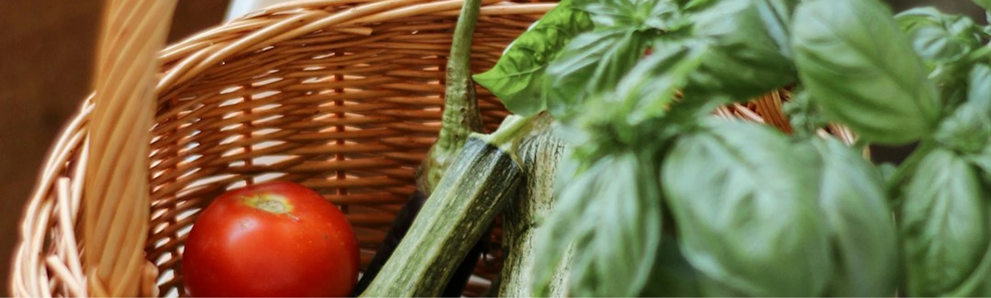Fresh vegetables in a basket